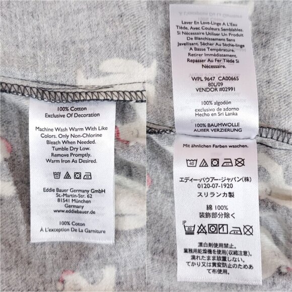 NWT Eddie Bauer Mens Size XL Mr Flannel Sleep Pants Yeti Christmas Hat Holiday - Picture 14 of 16